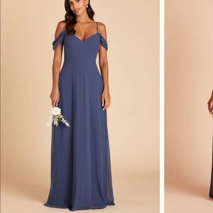 Birdy Grey Devin Slate Blue Convertible Long Bridesmaid Dress